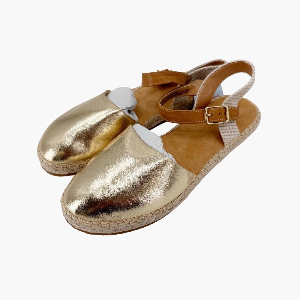 NEW Cat & Jack Kids Luna Jute Espadrille Sandals - Gold